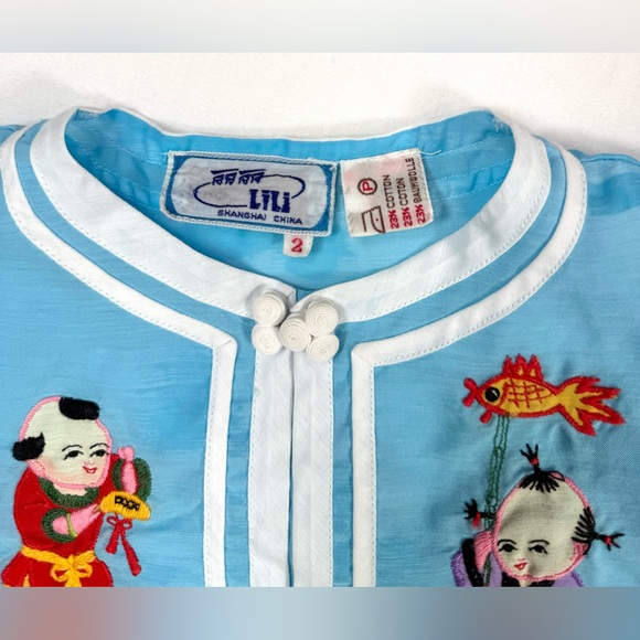 CAMELLIA LIU VINTAGE Toddler Embroidered Festival Jackets 2 Chinese Traditional - Picture 8 of 16